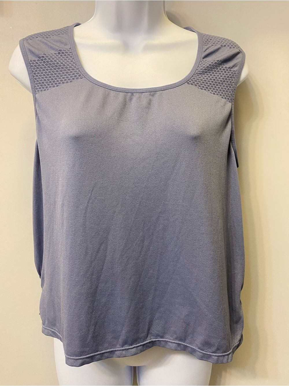 Varley Nova Seamless Crop Tank Top Stone Blue S/M C2 24